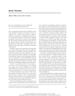Race, Class, and Affirmative Action - K-REx