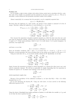 Problem 3.9 Let us consider a right circular cylinder with radius b