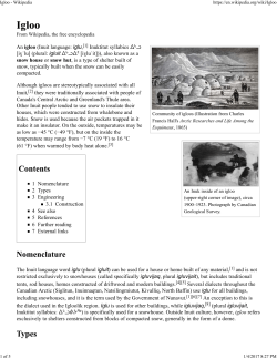 An igloo - PS-Survival.com