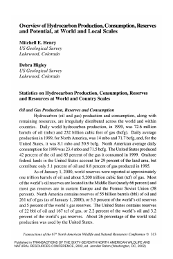 Overview of Hydrocarbon Production, Consumption, Reserves and