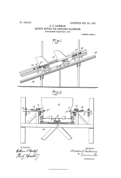 SAFETY DEVICE FOR INCLINED RAILWAYS,