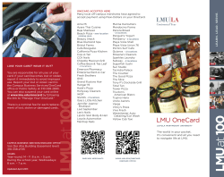 onecard accepted here - Loyola Marymount University