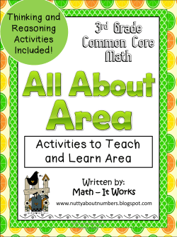3rd Grade Common Core Math Activities to Teach and Learn Area