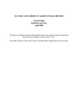 slavery and american agricultural history