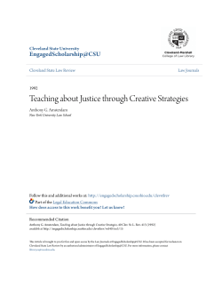 Teaching about Justice through Creative Strategies