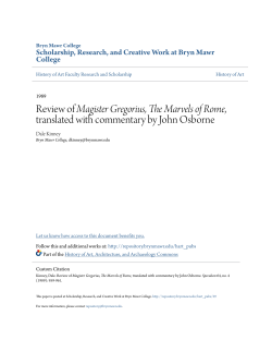 Review of Magister Gregorius, The Marvels of Rome, translated with
