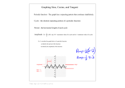 Graphing Sine, Cosine, and Tangent