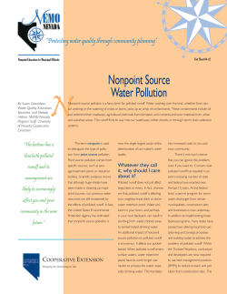 Nonpoint Source Water Pollution - University of Nevada Cooperative