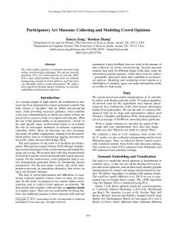 Participatory Art Museum: Collecting and Modeling Crowd Opinions
