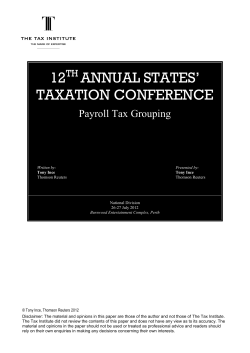 grouping - The Tax Institute