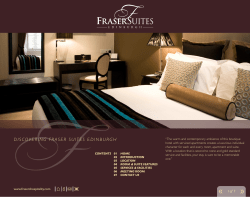 our e-brochure - Fraser Suites Edinburgh