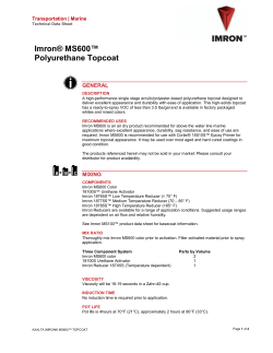 Imron&reg; MS600&trade; Polyurethane Topcoat