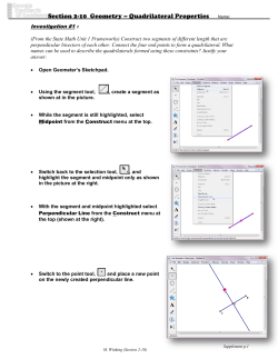 Section 2-10 Geometry &ndash; Quadrilateral Properties Name: