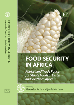 Food Security in Africa: Market and trade policy for staple foods in