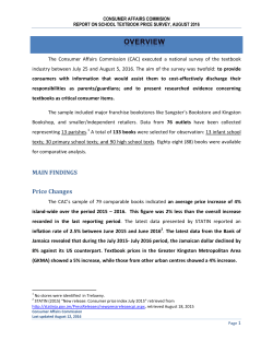 CAC Annual School Textbook Survey Report_August 2016