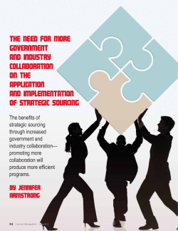 The Need for More Government and Industry Collaboration on the