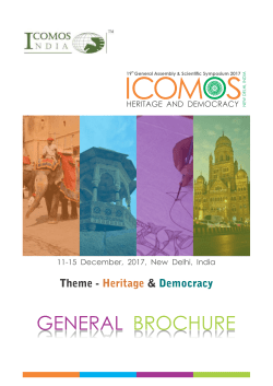 General Brochure - ICOMOS General Assembly