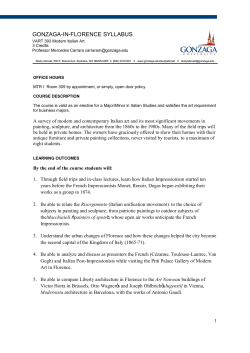 Modern Italian Art - Gonzaga University