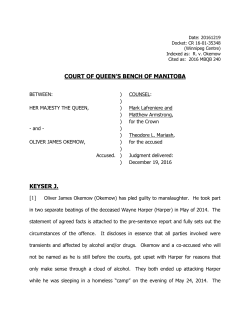 R. v. Okemow - Manitoba Courts