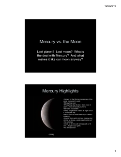 Mercury vs the moon - Raleigh Charter High School