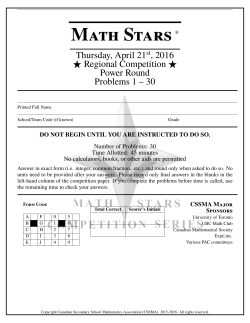 Non-BC Contest Booklet