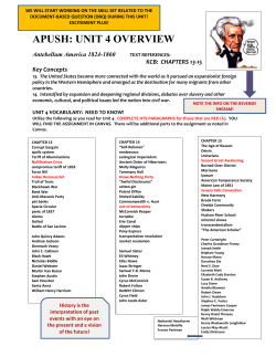 unit 4 overview - School District of Black River Falls