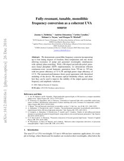 Fully-resonant, tunable, monolithic frequency conversion as a