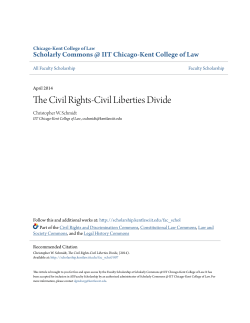 The Civil Rights-Civil Liberties Divide