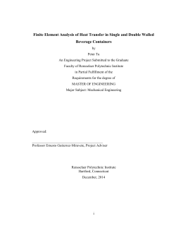 Finite Element Analysis of Heat Transfer in Single and