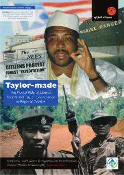 Taylor-made&mdash; The Pivotal Role of Liberia`s Forests