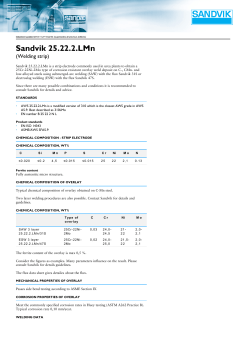 Sandvik 25.22.2.LMn &mdash; Sandvik Materials Technology