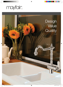 Mayfair Kitchen Taps