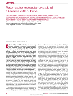 Rotor–stator molecular crystals of fullerenes with cubane