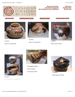 It`s All Relative - Canadian Clay and Glass Gallery