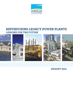 RepuRposing Legacy poweR pLants