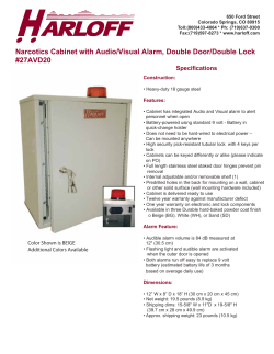 Narcotics Medicine Cabinets Product Sheets PDF