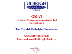 GMAT Graduate Management Admission Test www.mba.com The