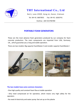 EABASSOC Foamed Concrete is a lightweight, free flowing material