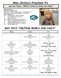 PS 4s Calendar May 14.pub - Cascade Christian Schools