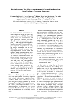 Jointly Learning Word Representations and Composition Functions