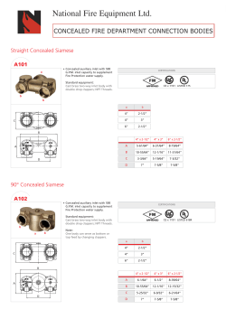 FIRE DEPT CONNEC - BODY A101 A102