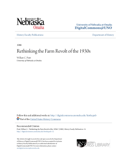 Rethinking the Farm Revolt of the 1930s