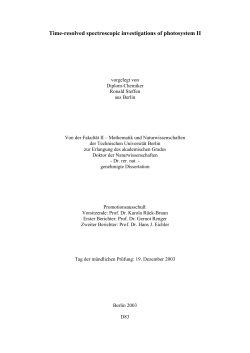 Fluorescence yield changes as a tool for plant