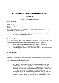ADVANCED ASSOCIATE OF SPEECH NEW ZEALAND IN