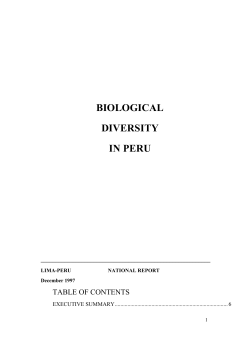 First National Report - Global Environment Facility