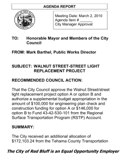 The City of Red Bluff is an Equal Opportunity Employer