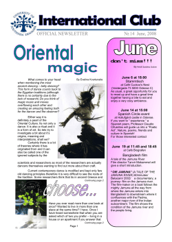 June 6 at 18:00 Stammtisch June 14 at 15:00 Spanish Circle event