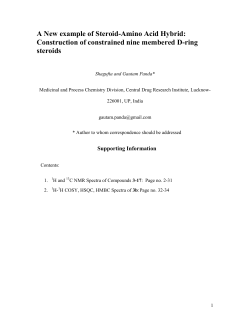 A New example of Steroid-Amino Acid Hybrid: Construction of