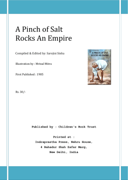 A Pinch of Salt Rocks An Empire
