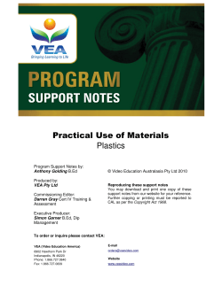 Practical Use of Materials Plastics